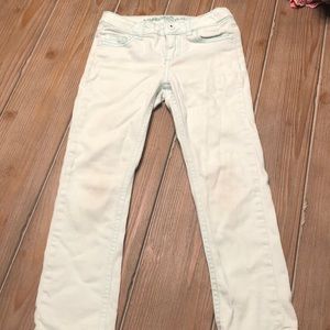 Girls mint color jeans